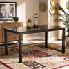 Baxton Studio Eveline Espresso Brown Finished Rectangular Wood Dining Table 162-10519
